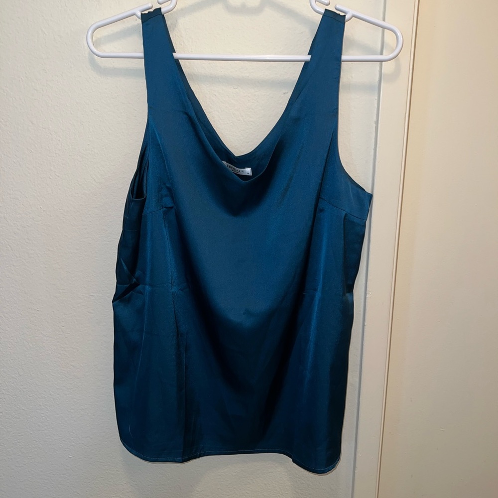 Teal Sleeveless Women's Top